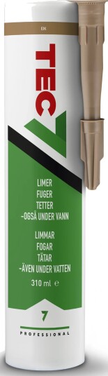 Tec7 Monteringslim Og Fugemasse Eik 310ml