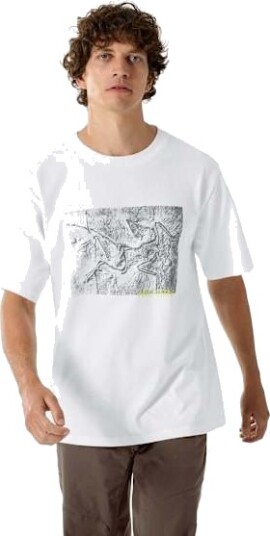 Arc"teryx Kragg Cotton Lithograph SS M"s white light XL