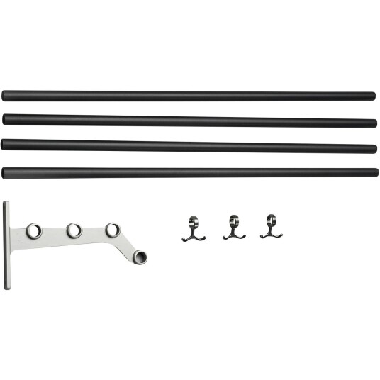 Essem Design Nostalgi 291 Påbyggingsdel Til Hattehylle Aluminium / Svart