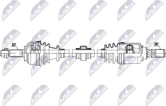 NTY NPW NS 198 Drivaksel NTY NPW NS 198 Drivaksel