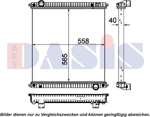 AKS DASIS 400050N Radiator motorkjøling