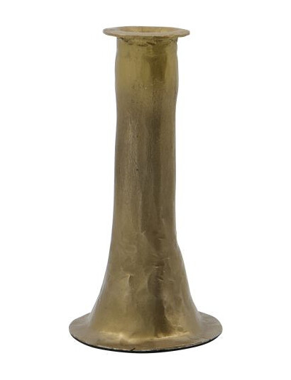 house doctor Candle Holder, Hdticca, Antique Gold - Gold - 6.5X6.5X13CM