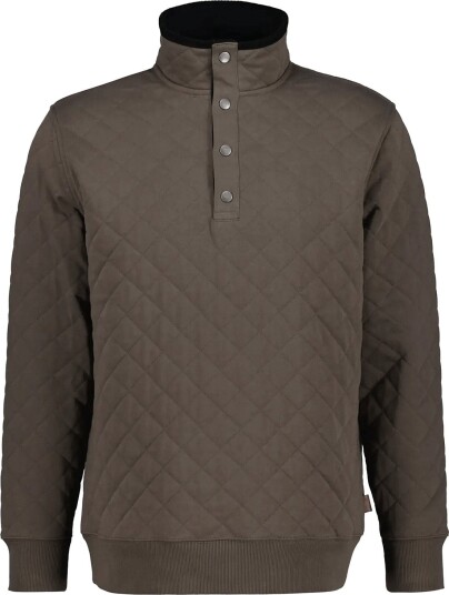 Gant Quilted Sweat Half Zip FADED TAUPE 3XL