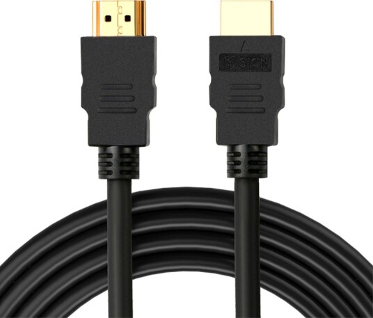 SiGN HDMI til HDMI Kabel 4K 3m Svart HDMI-SN1030