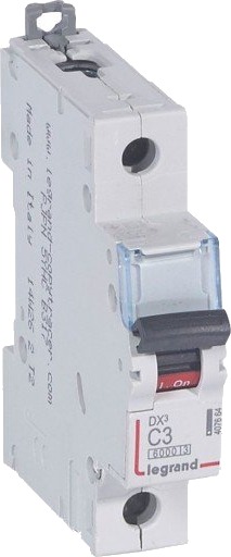 Legrand DX3 MCB automatsikring B3 1P 1M 6/10kA