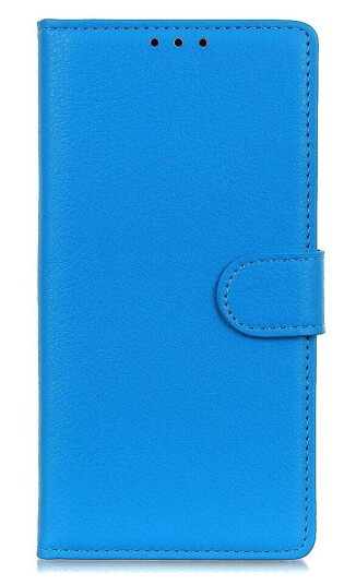 INCOVER Motorola Moto E6 Play Skinn Deksel m. Soft Pouch - Blå