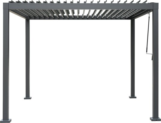 Pergola Outfit svart 3 x 3 m