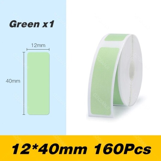 Niimbot Label for D101/110 / 12 x 40mm / Diverse farger