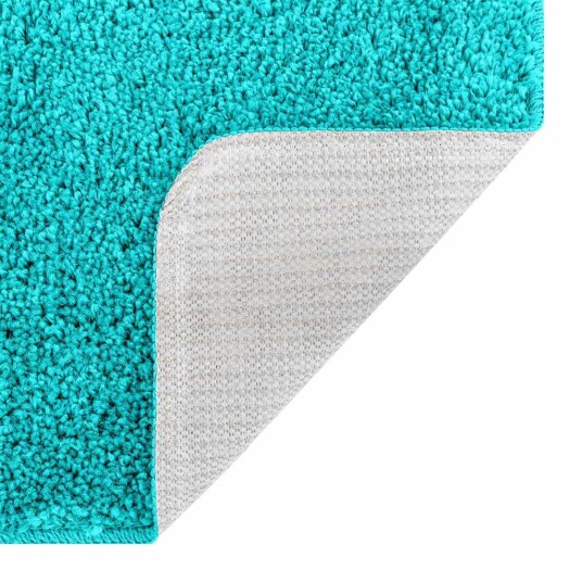Badematte U formet Turkis 50x50 cm Polypropylen Skli Sikker Badematte U formet Turkis 50x50 cm Polypropylen Skli Sikker