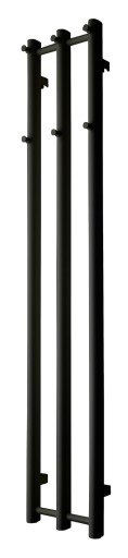 TVS Vino Håndkletørker t/Sentral-/Fjernvarme 1400x250 mm, Sort