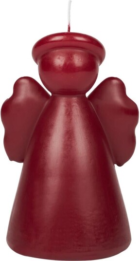 Broste Copenhagen Angel sculpture lys 14 cm Burgundy