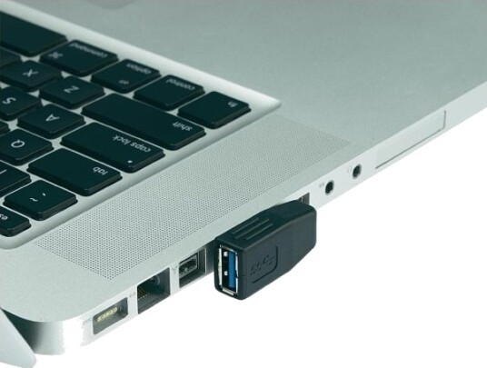 Renkforce Usb 3.0-Adapter A-Hann Til A-Hun Vinklet 90° Mot Venstre Side
