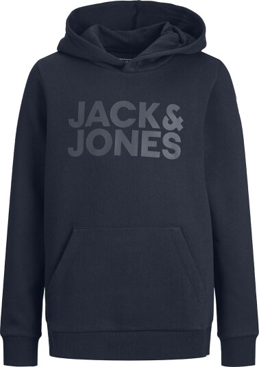 Jack & Jones   Hettegenser jjeCorp Logo Sweat Hood   Blå