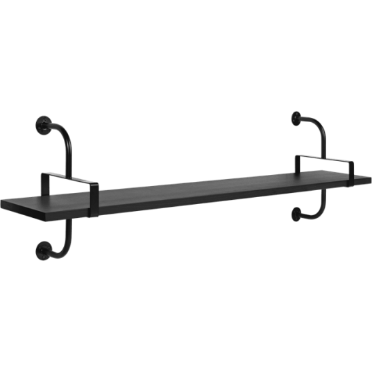 GUBI Démon Hylle L155 cm 1 Hylle Sort Ask