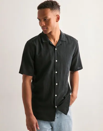 Only & Sons Onscaiden Life Ss Solid Resort Line Gröna skjortor Svart Only & Sons Onscaiden Life Ss Solid Resort Line Gröna skjortor Svart