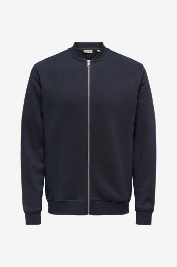 Only & Sons Collegegenser onSceres Reg Zip Svart Only & Sons Collegegenser onSceres Reg Zip Svart