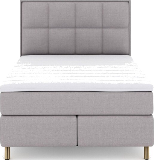 Select No 3 Komplett Sengepakke 140x200 Fast/Medium Lysegrå/Kobberben