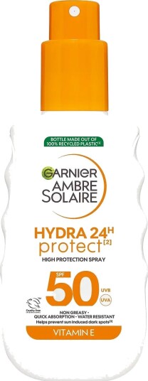 Garnier Garnier Ambre Solaire Hydra 24H Protect High Protection Spray Spf50 150Ml - CLEAR - 150 ml