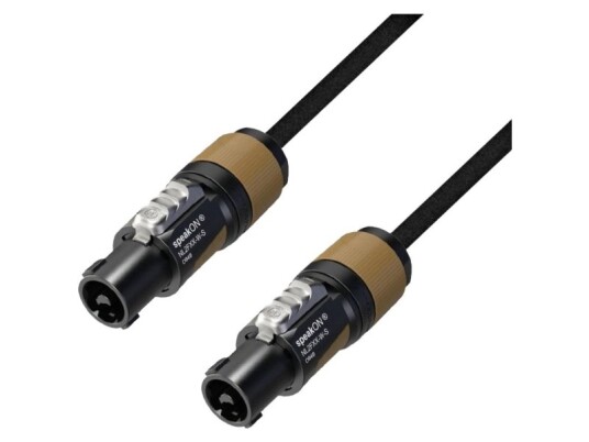 Adam Hall 5 Star S215 Ss 0200 Højtaler Forbindelsesledning [1X Nl2fx Stik 2 Polet   1X Nl2fx Stik 2 Polet] 2 M Sort
