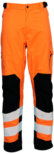 Elka Synlighetsarbeidsbukser Stretch 182400R Oransje/Svart Str. 3XL