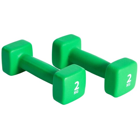 Pure2Improve Manualsett 2x2 kg neopren grønn Pure2Improve Manualsett 2x2 kg neopren grønn