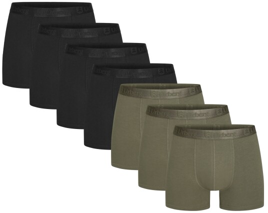 Urberg Men"s Bamboo Boxers 7 Pack Black/Green XXXL Urberg Men"s Bamboo Boxers 7 Pack Black/Green XXXL