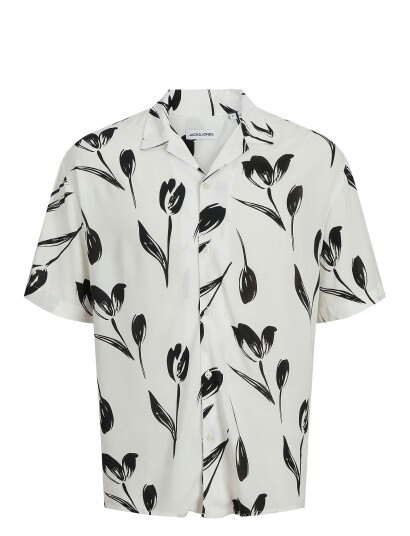 Jack & Jones Jjejeff Charge Resort Shirt Ss Sn White XL