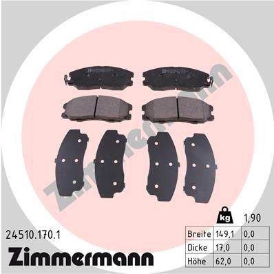 Bremseklosser ZIMMERMANN 24510.170.1 Bremseklosser ZIMMERMANN 24510.170.1