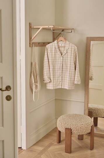 Ellos Home Hattehylle / kleshenger Ambra Beige Ellos Home Hattehylle / kleshenger Ambra Beige