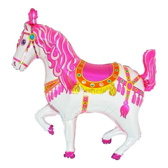 Ballongkungen AB Folieballong Sirkushest Rosa - 99 cm