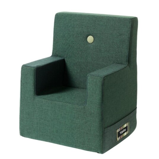 Byklipklap byKlipKlap Kids Chair XL - Deep Grønn with light Grønn buttons