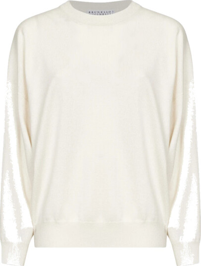 Brunello Cucinelli Dame Strikkevarer Hvit XS,