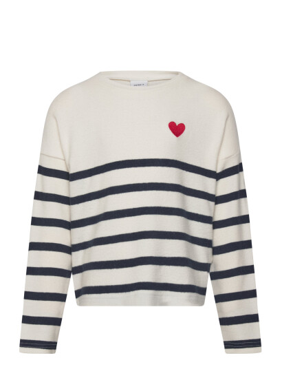 name it Nkfline Ls Knit Ps Noos White 122-128 name it Nkfline Ls Knit Ps Noos White 122-128