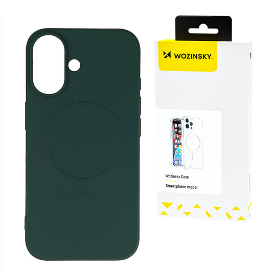 Wozinsky Liquid Silikon MagSafe Deksel for Samsung Galaxy S25 Grønn