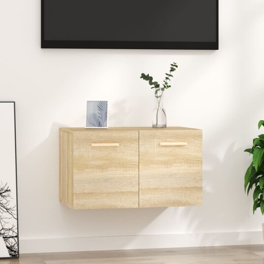 vidaXL Veggskap sonoma eik 60x36,5x35 cm konstruert tre