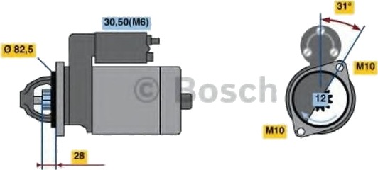 BOSCH 0 986 021 360 Starter BOSCH 0 986 021 360 Starter