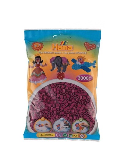 Hama Ironing Beads - Plum (201-82) 3000pcs. Hama Ironing Beads - Plum (201-82) 3000pcs.