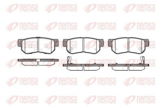 Bremseklosser REMSA 0746.12 Bremseklosser REMSA 0746.12