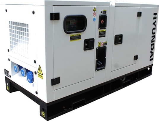 Hyundai Dieselaggregat DHY18KSEm 17,6kva 1 fas Hyundai Dieselaggregat DHY18KSEm 17,6kva 1 fas