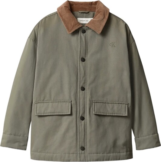 Calvin Klein Casual Barn Jacket DUSTY OLIVE 140 x 10 Calvin Klein Casual Barn Jacket DUSTY OLIVE 140 x 10