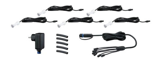 Paulmann - Plug & Shine 5 LED Nedgravnings Spot MicroPen II IP67 Silver Paulmann - Plug & Shine 5 LED Nedgravnings Spot MicroPen II IP67 Silver