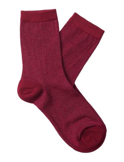 Selected Slfkim Sock   Burgundy   ONE SIZE