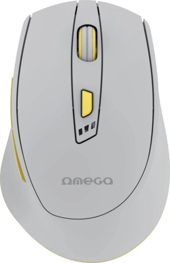 Omega OMC529RWGL Trådløs Oppladbar USB-C Mus Grey/Lime Omega OMC529RWGL Trådløs Oppladbar USB-C Mus Grey/Lime