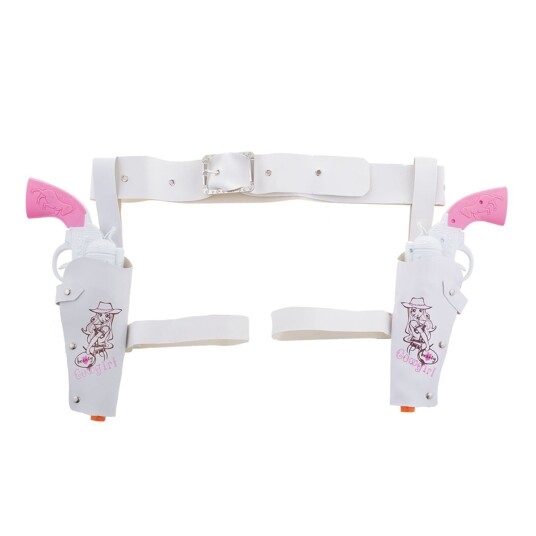 ESPA Cowgirl Pistolbelte med Hylster og Pistoler Hvit/Rosa ESPA Cowgirl Pistolbelte med Hylster og Pistoler Hvit/Rosa