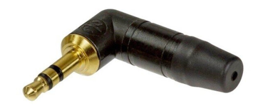 Neutrik NTP3RC-B 3,5 mm Vinklet Lydkabel med Gullkontakter
