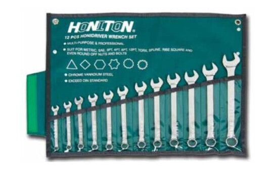 Honiton Fl-O Flat Nøkkel. 12Stk/8-22Mm