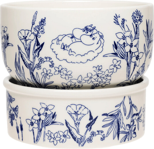 Arabia Moomin Plant Pot 170X150Mm Haru Blue 17X15CM Arabia Moomin Plant Pot 170X150Mm Haru Blue 17X15CM