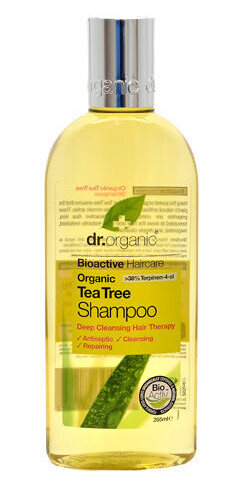 Dr. Organic Tea Tree Sjampo 265 ml - Rensende og Fuktighetsgivende for Alle Hårtyper