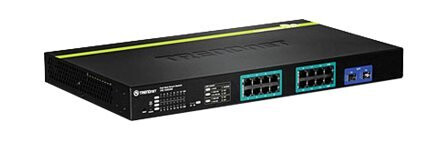 Trendnet Tpe 1620Ws 16-Port Gigabit Web Smart Poe+ Switch - Switch - Styrt - 16 X 10/100/1000 (Poe+) + 2 X Delt Gigabit Sfp - Stasjonær, Rackmonterbar - Poe+ (185 W) - Taa-Samsvar Trendnet Tpe 1620Ws 16-Port Gigabit Web Smart Poe+ Switch - Switch - Styrt - 16 X 10/100/1000 (Poe+) + 2 X Delt Gigabit Sfp - Stasjonær, Rackmonterbar - Poe+ (185 W) - Taa-Samsvar