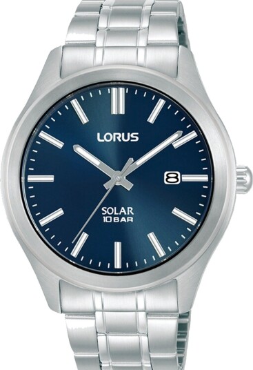 Lorus Herreklokke RX389AX9 Solar Blå/Stål Ø40 mm Lorus Herreklokke RX389AX9 Solar Blå/Stål Ø40 mm